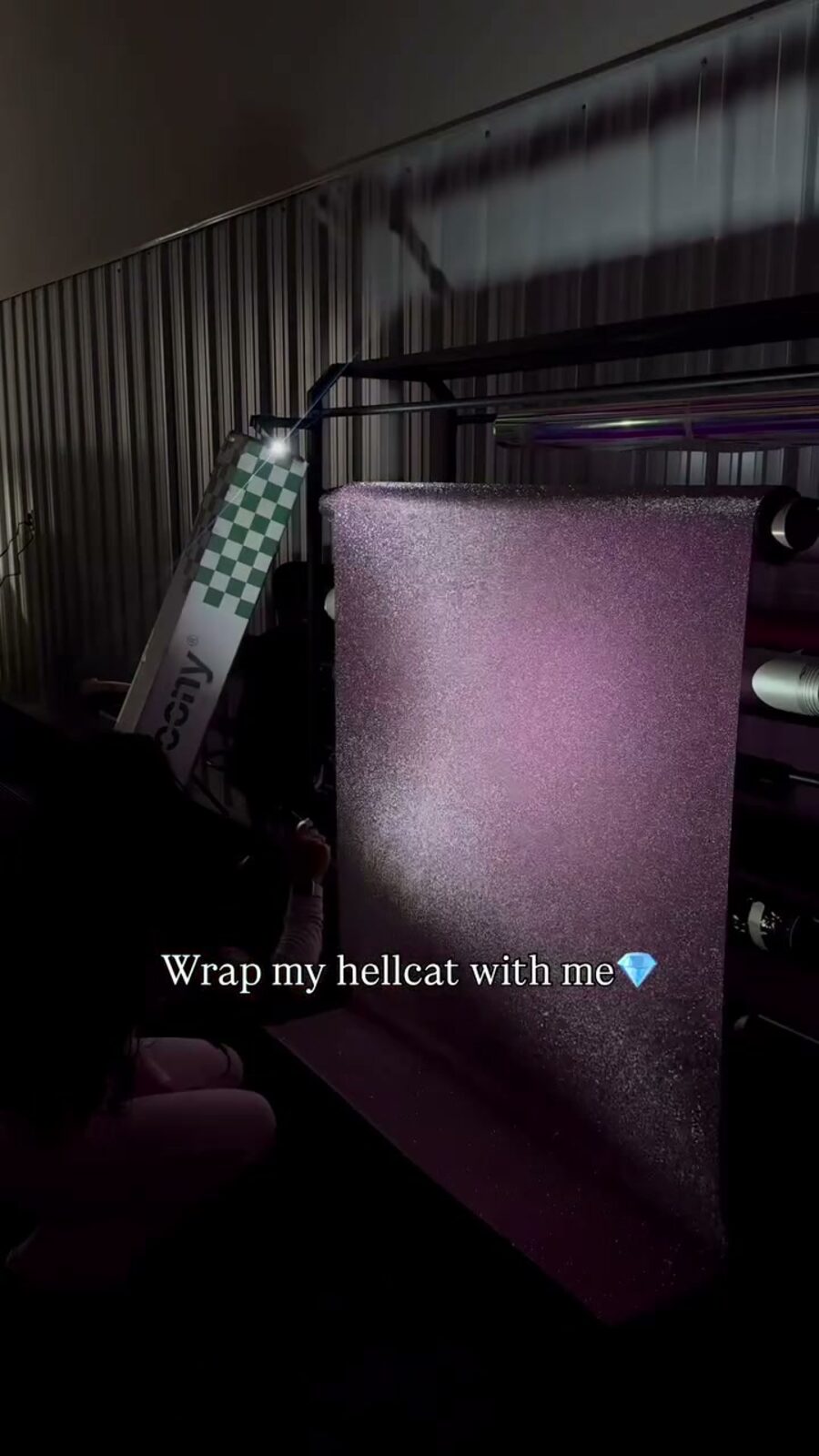 Violet metallic wrap film